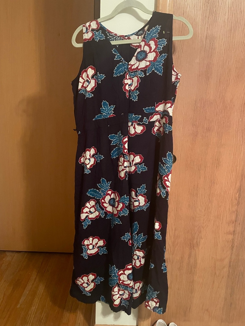 Fat face floral lightweight breezy cotton romper Sz L